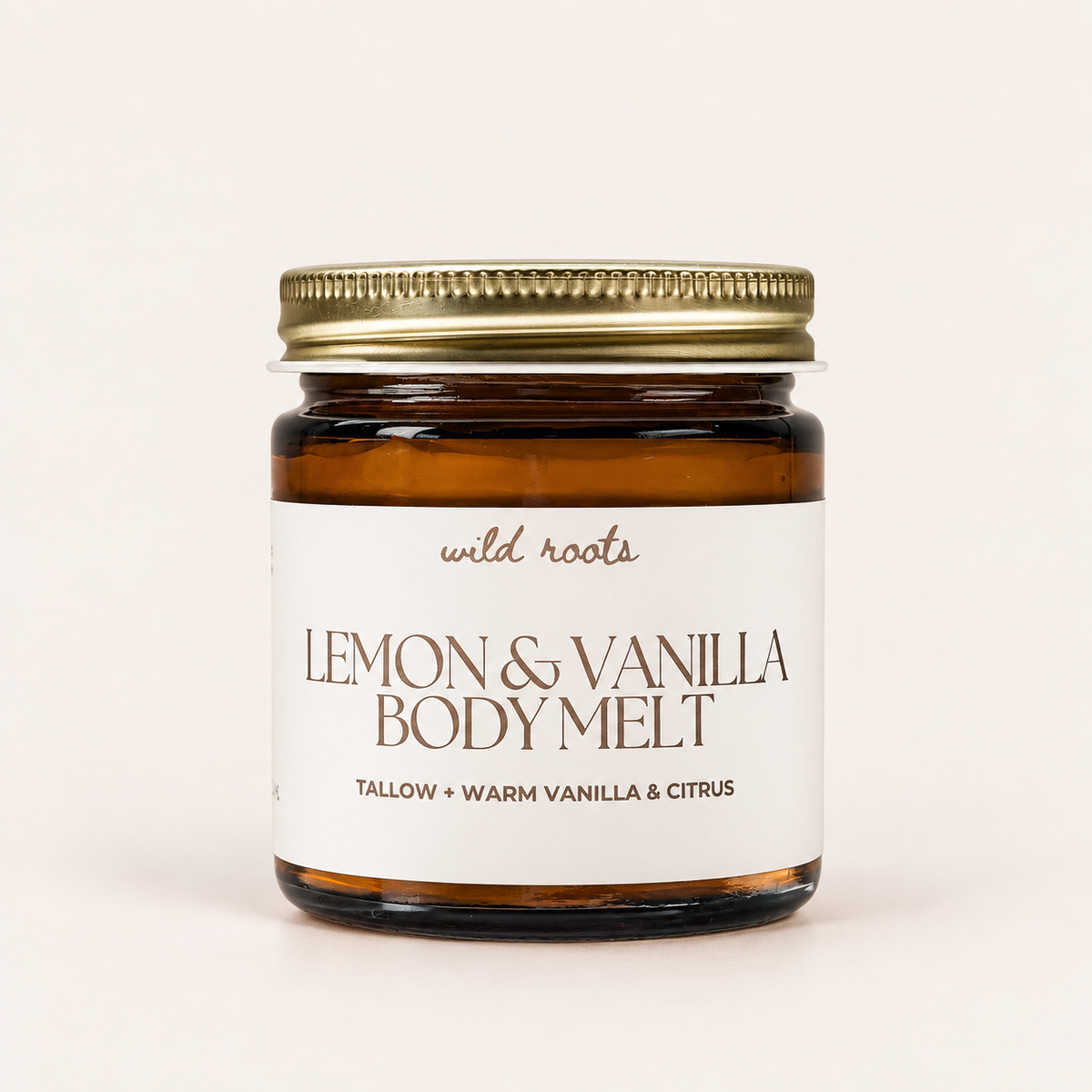 Lemon + Vanilla Tallow Body Melt 4oz