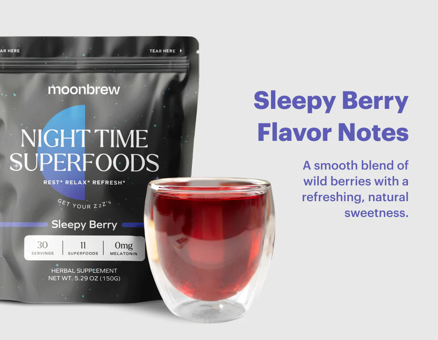 MoonBrew Night Time Superfoods Sleepy Berry