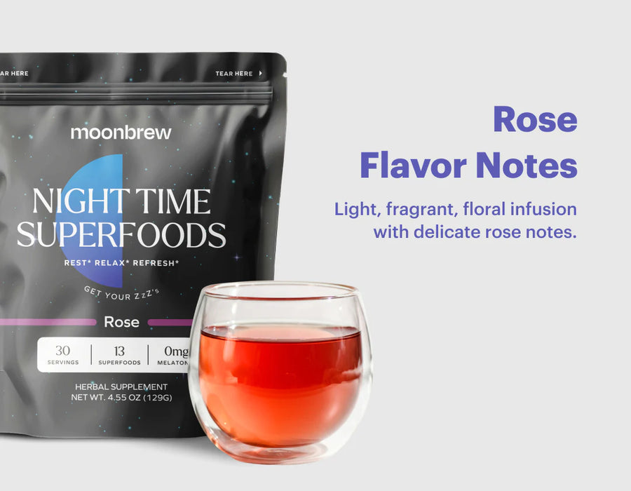 MoonBrew Night Time Superfoods Rose