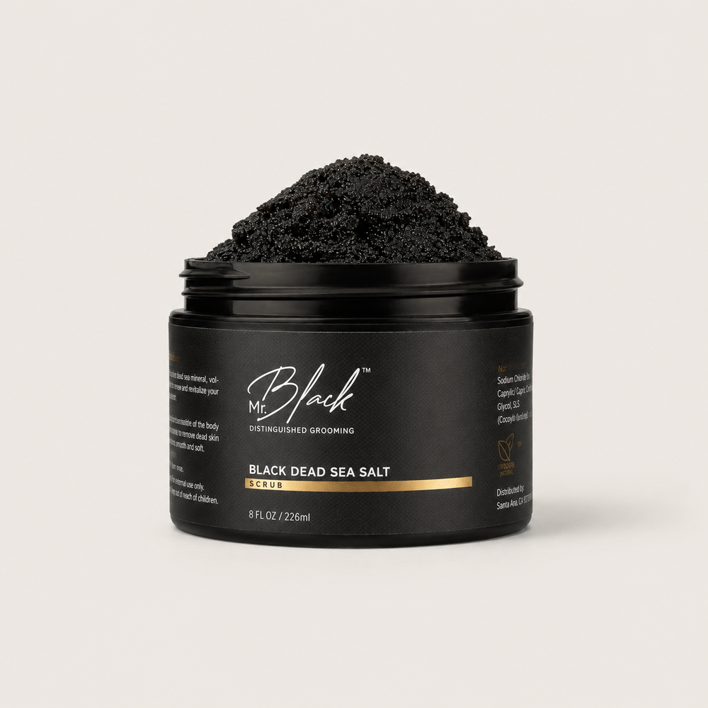 Mr. Black: Black Dead Sea Salt Scrub
