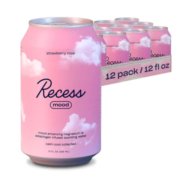 Oasis Snacks - Recess MOOD Sparkling Water - Strawberry Rose