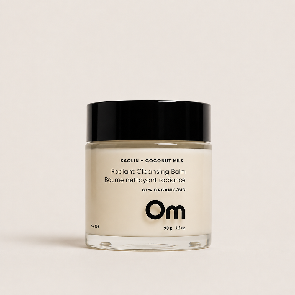 Om Organics Skincare: Kaolin + Coconut Milk Radiant Cleansing Balm