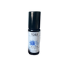Pohala Mea'Uli Oil with Blue Tansy and Blue Lotus in Coconut Oil roll-on bottle with black cap and blue floral label on white background