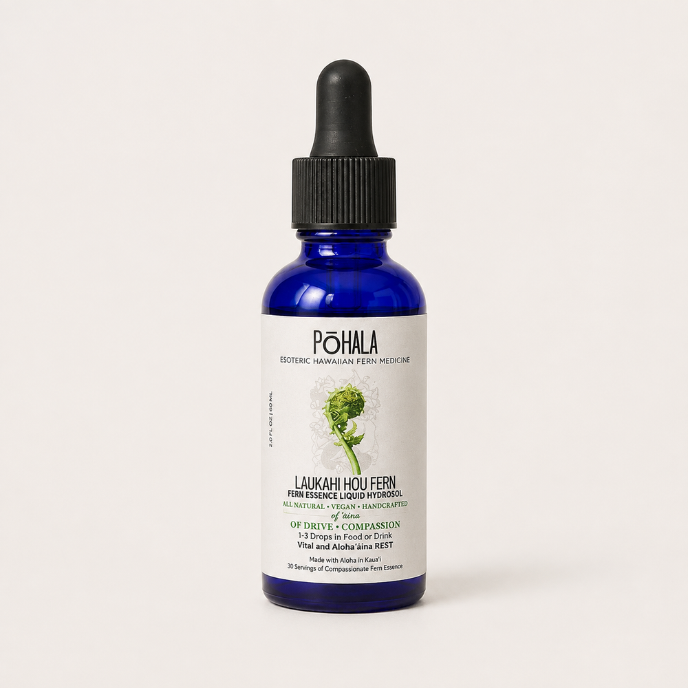 Pohala: Laukahi Hou Fern Edible Hydrosol for Divine Compassion