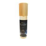 Pohala Oil of Mahat Total Oracle roll-on oil bottle with bamboo wooden cap on white background