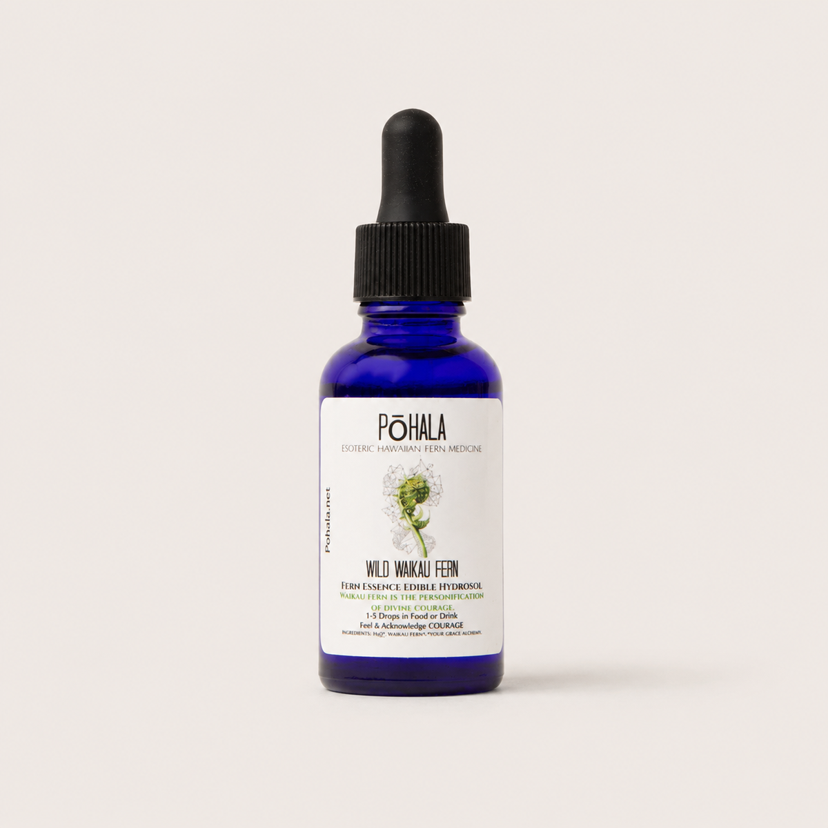 Waikau Fern Edible Hydrosol for Courage