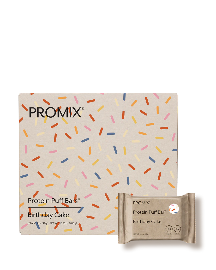 Promix: Protein Puff Bars Birthday Cake