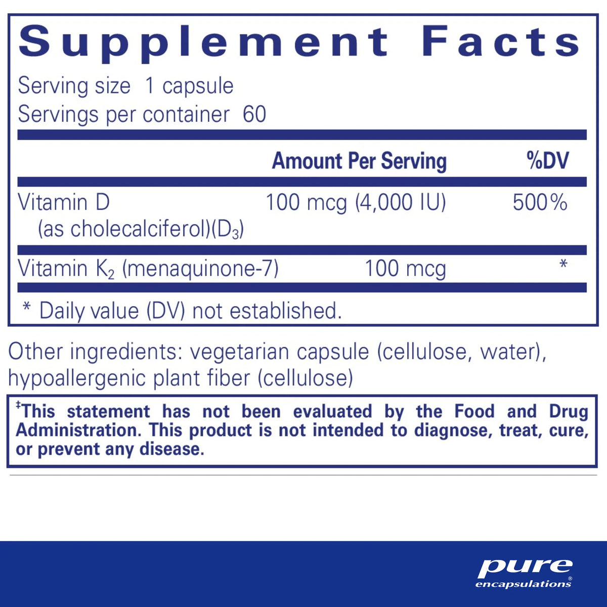 Vitamin D3 & K2