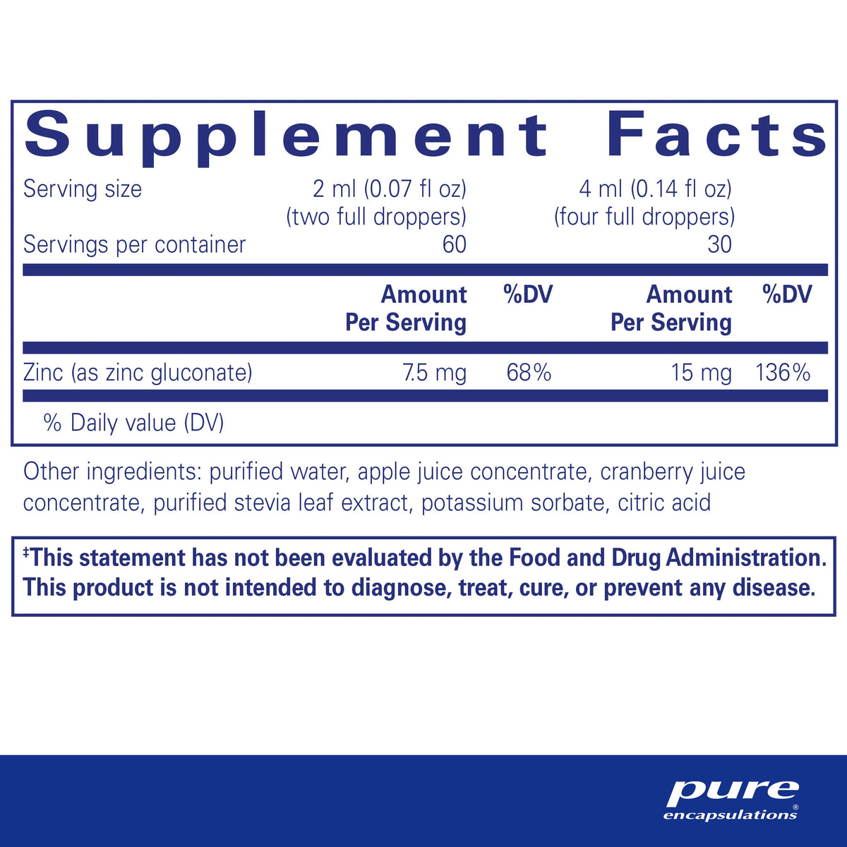 Zinc Liquid 15 mg