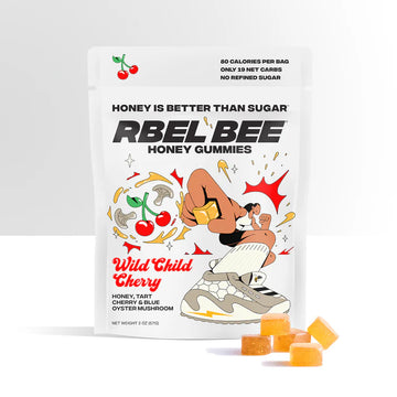 Rbel Bee Sweets: Rbel Bee Honey Gummies - Wild Child Cherry