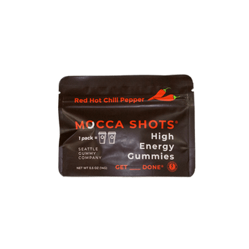 Seattle Gummy Company Mocca Shots High Energy Gummies with Caffeine | 1-Pack Dutch Chocolate