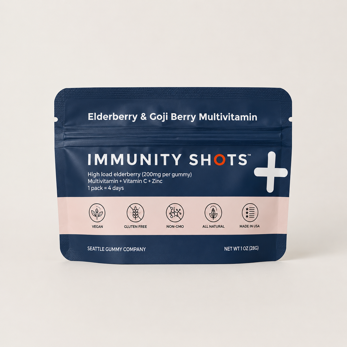 Elderberry & Goji Berry Immunity Shots Gummy Vitamins