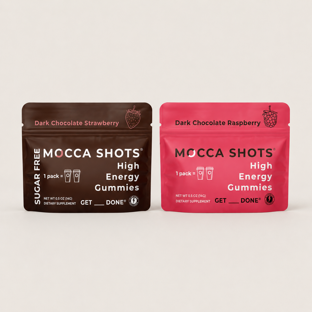Seattle Gummy Company Mocca Shots High Energy Gummies with Caffeine | 1-Pack