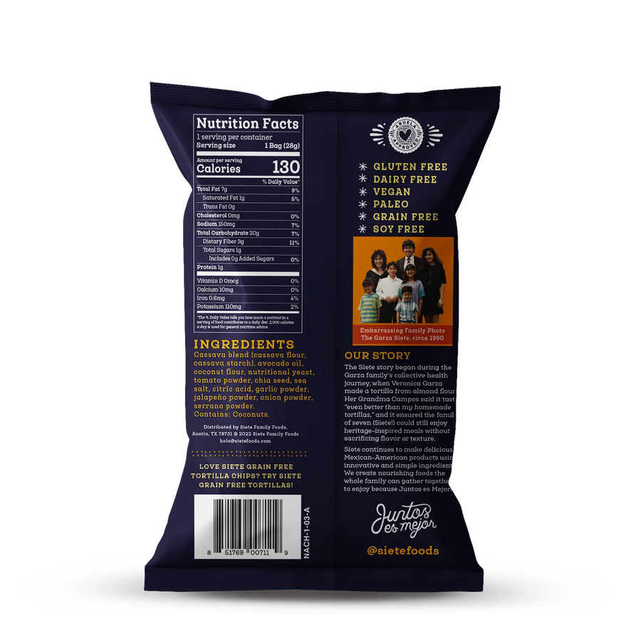 Siete: Nacho Grain Free Tortilla Chips