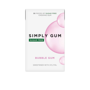 Simply: Sugar Free Bubble Gum 55 pcs