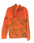 Snow Milk Hoodies: Snow Milk Print Orange (S)