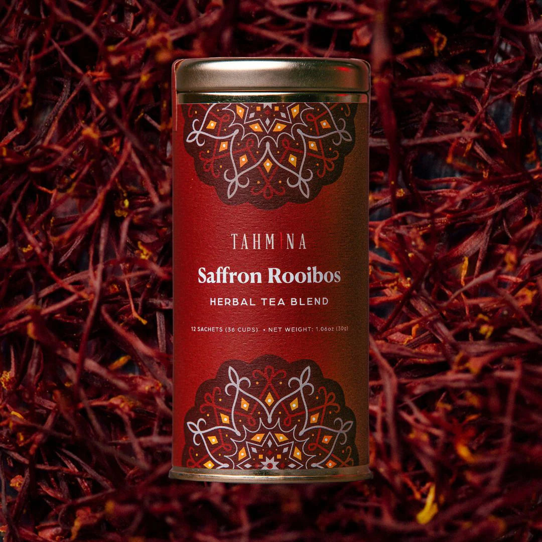 Tahmina Saffron Rooibos Herbal Tea Blend