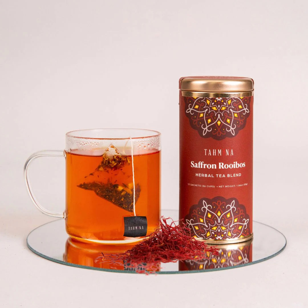 Tahmina Saffron Rooibos Herbal Tea Blend Sachets