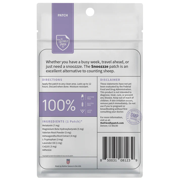 Snooze Melatonin Sleep Patches