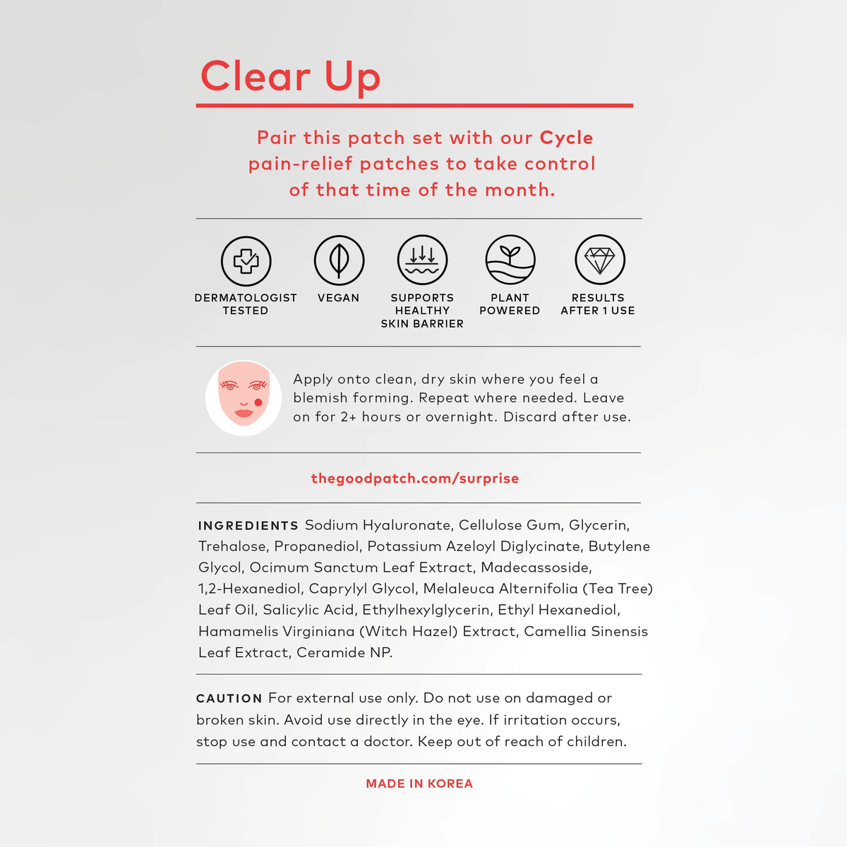 Clear Up Patches