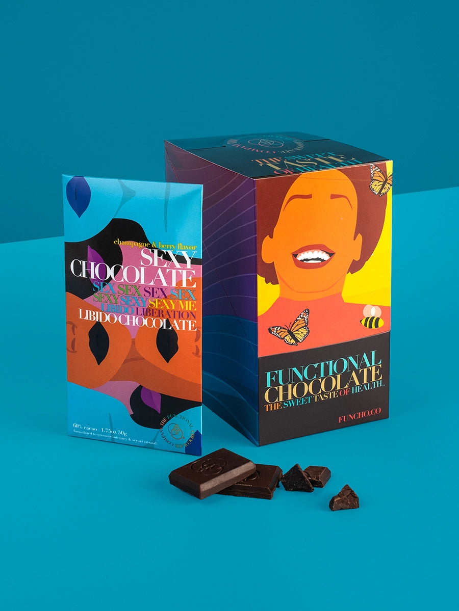 The Functional Chocolate Company: Sexy Chocolate - Libido Formula - Champagne & Berry