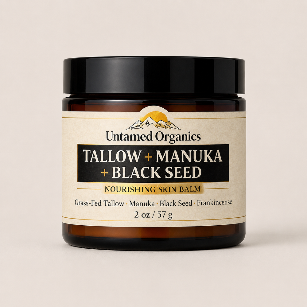 Untamed Organics: Tallow, Manuka Honey & Black Seed Skin Balm
