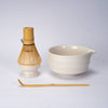 Urban Tokyo: 4 Piece Ceremonial Matcha Bowl Whisk Stand and Scoop Set
