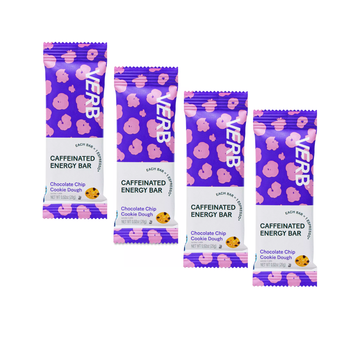 Verb Caffeinated Energy Bars - Chocolate Chip Cookie Dough 4 Pack