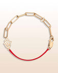 Karma & Luck - Exuberant Optimism - Red String Chain Hamsa Bracelet