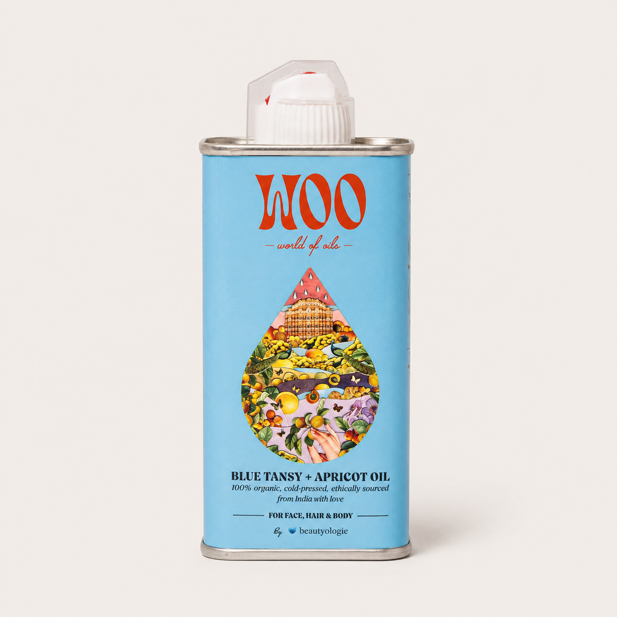 Blue Tansy + Apricot Kernel, Organic Oil for Face, Hair & Body