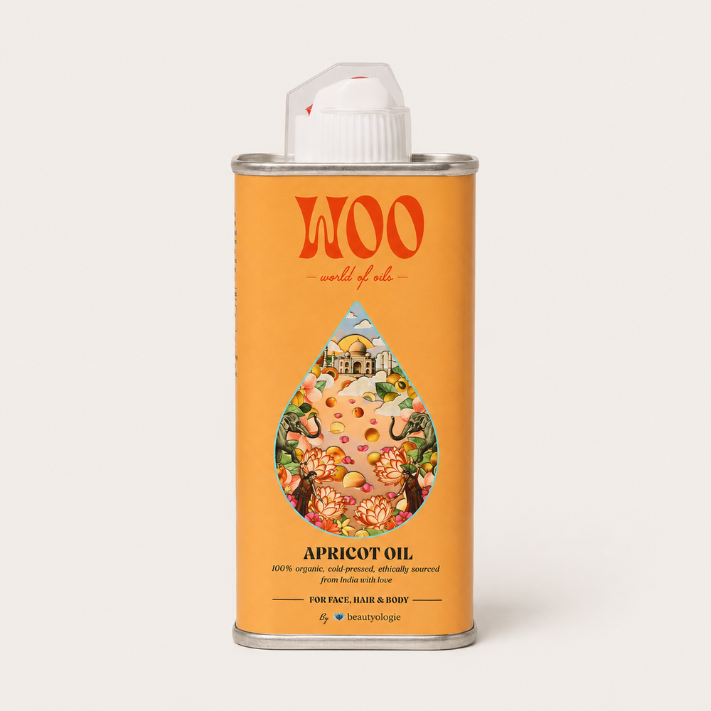WOO World of Oils: Organic Apricot Kernel Oil for Face, Hair & Skin