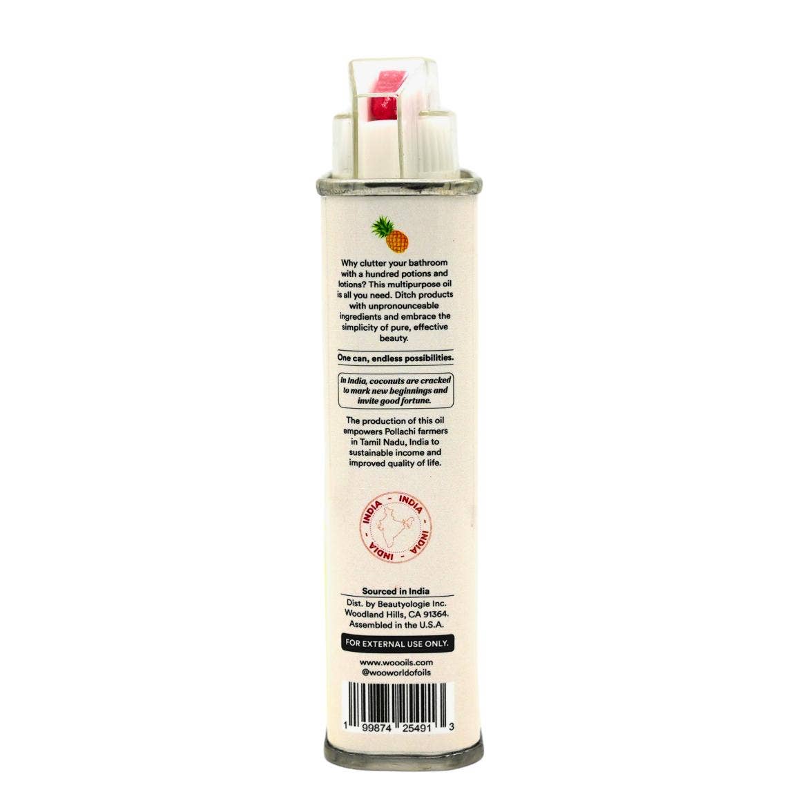 Pineapple + Coconut, Organic Oil for Hair, Body & Nails