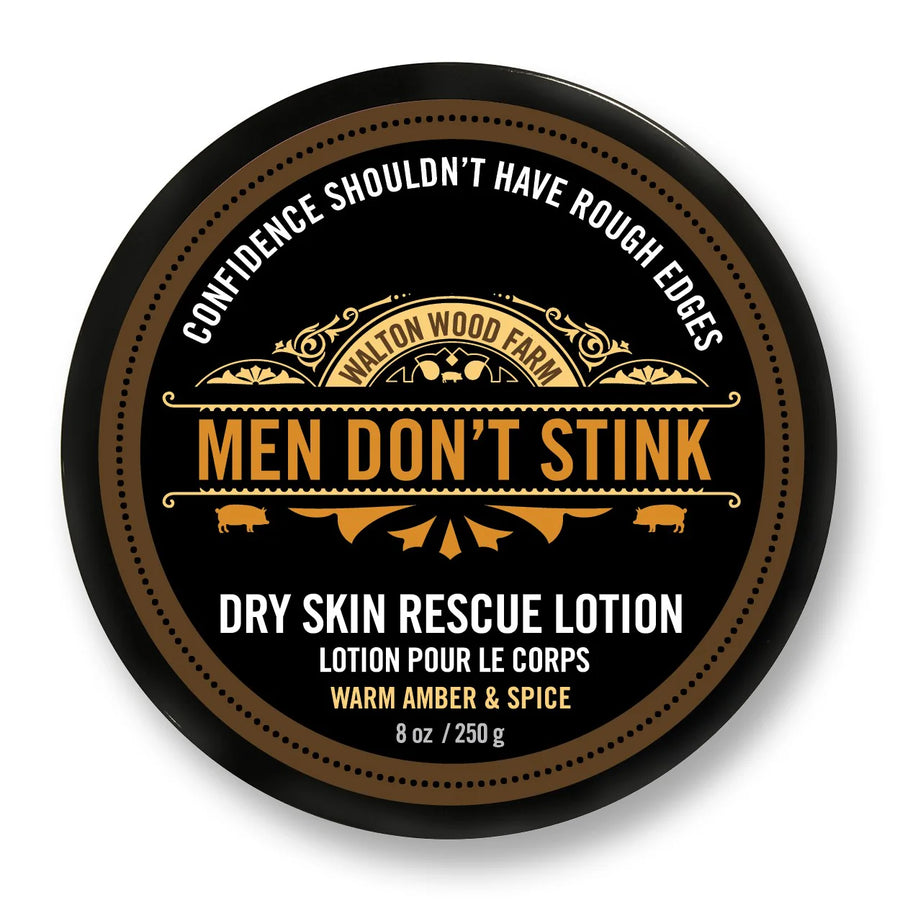 Walton Wood Farm: Men Don't Stink Dry Skin Rescue Lotion