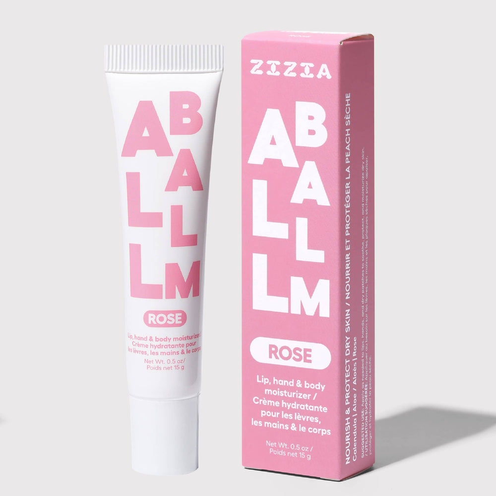 Zizia: All Balm Tube-Rose Hand & Lip Balm
