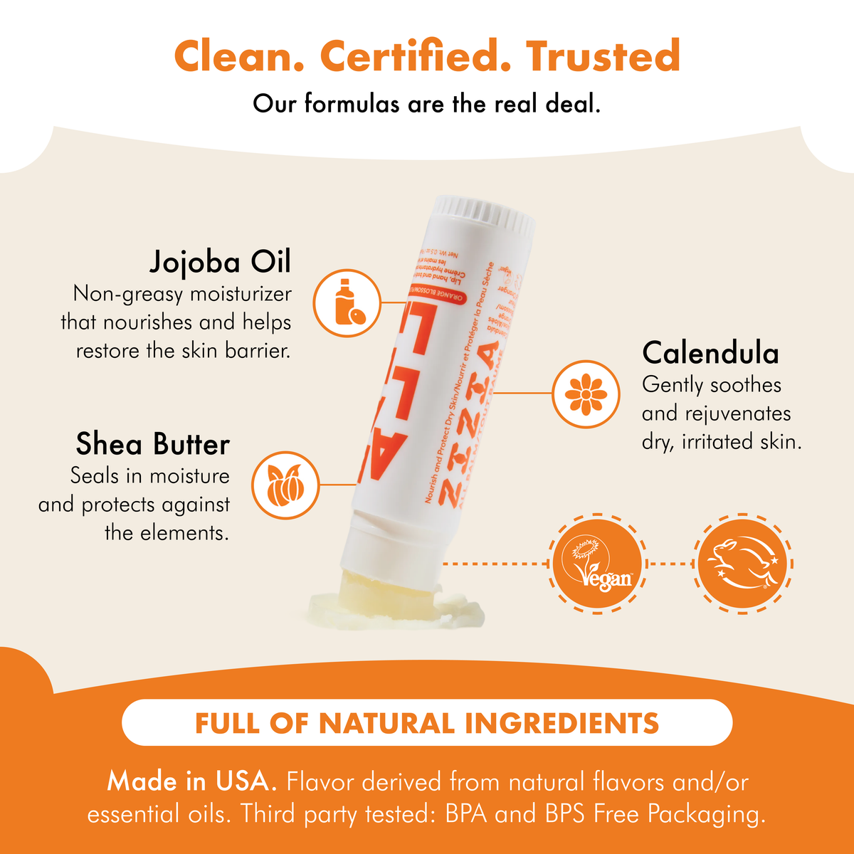 Giant All Balm Stick-Orange Blossom Hand & Lip Balm