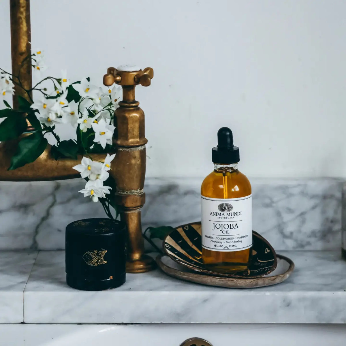 Organic Jojoba Oil: Cold-Pressed & Unrefined - 4 fl oz