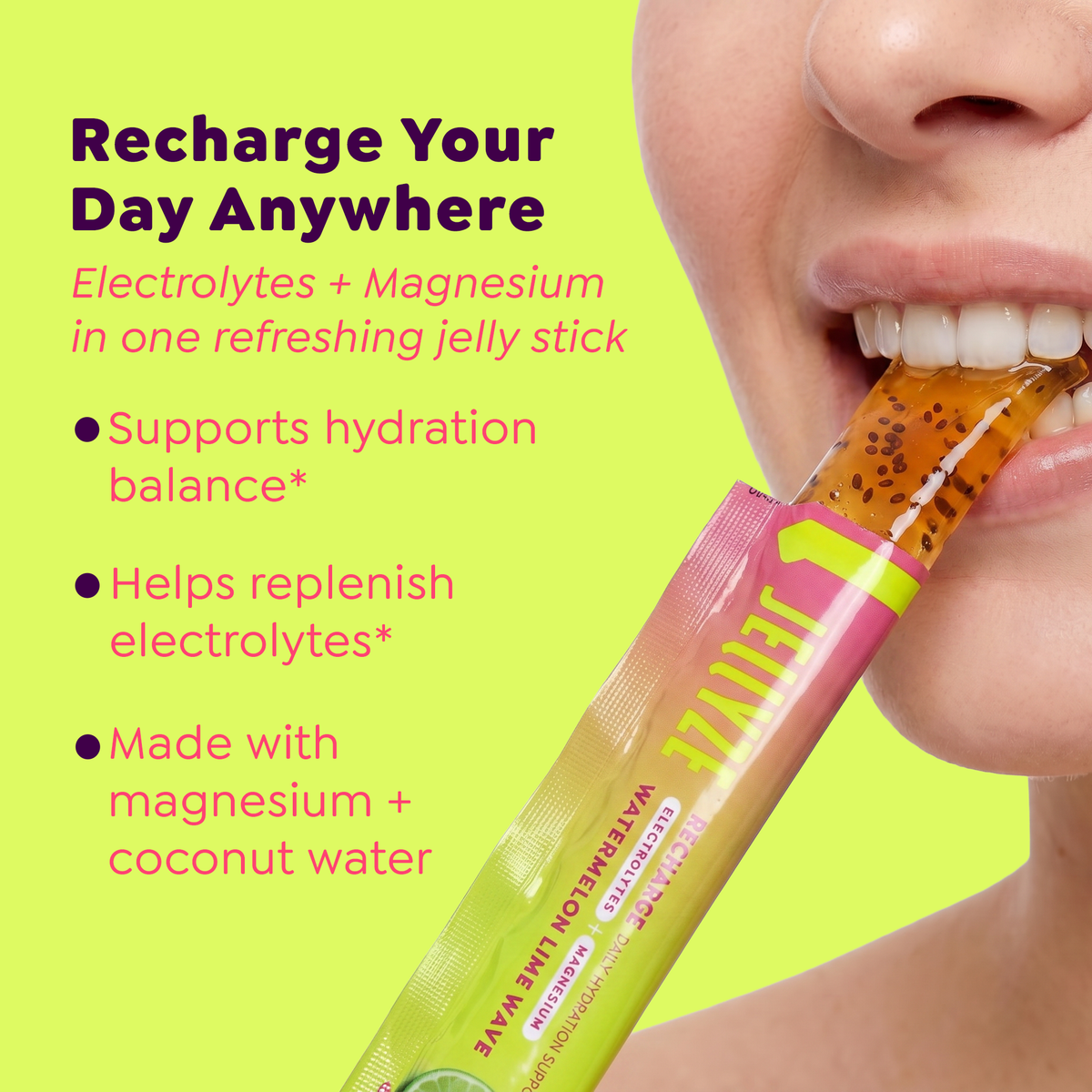 Recharge Hydration & Recovery Support Jelly Sticks