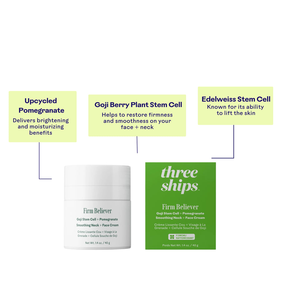 Three Ships: Firm Believer Goji Stem Cell + Pomegranate Smoothing Cream