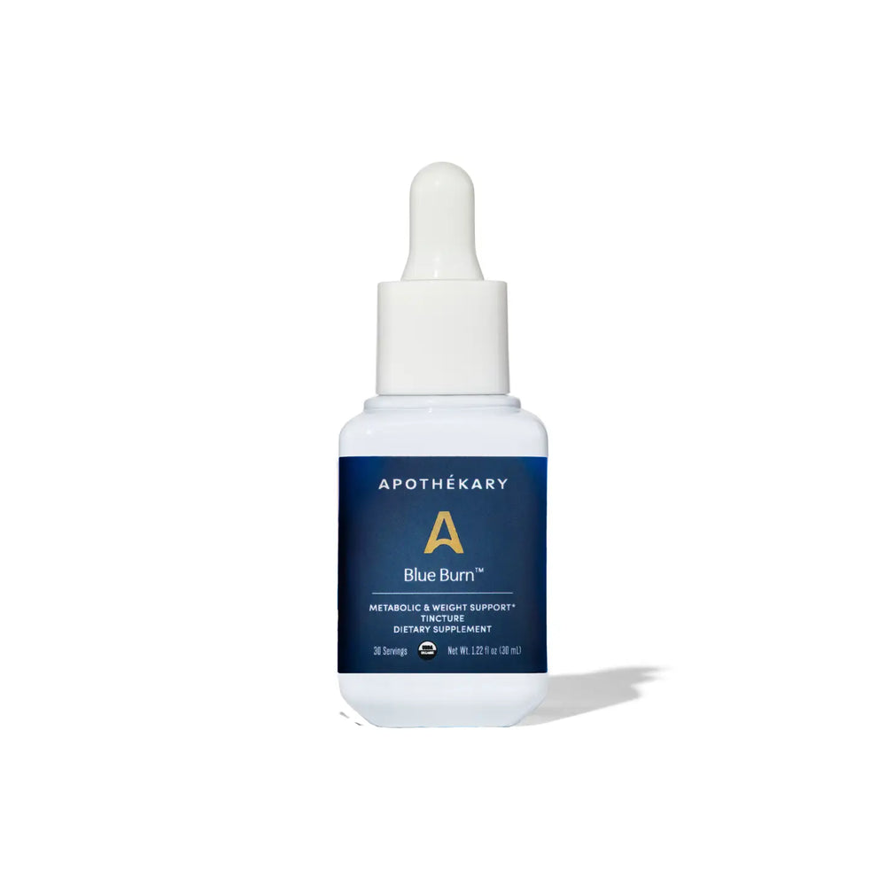 Apothékary Blue Burn Tincture 30 servings bottle front view