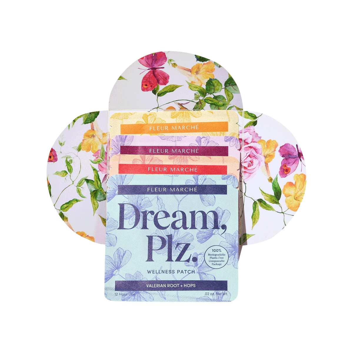Relax, Focus, Soothe, Dream, Plz. Wellness Patch