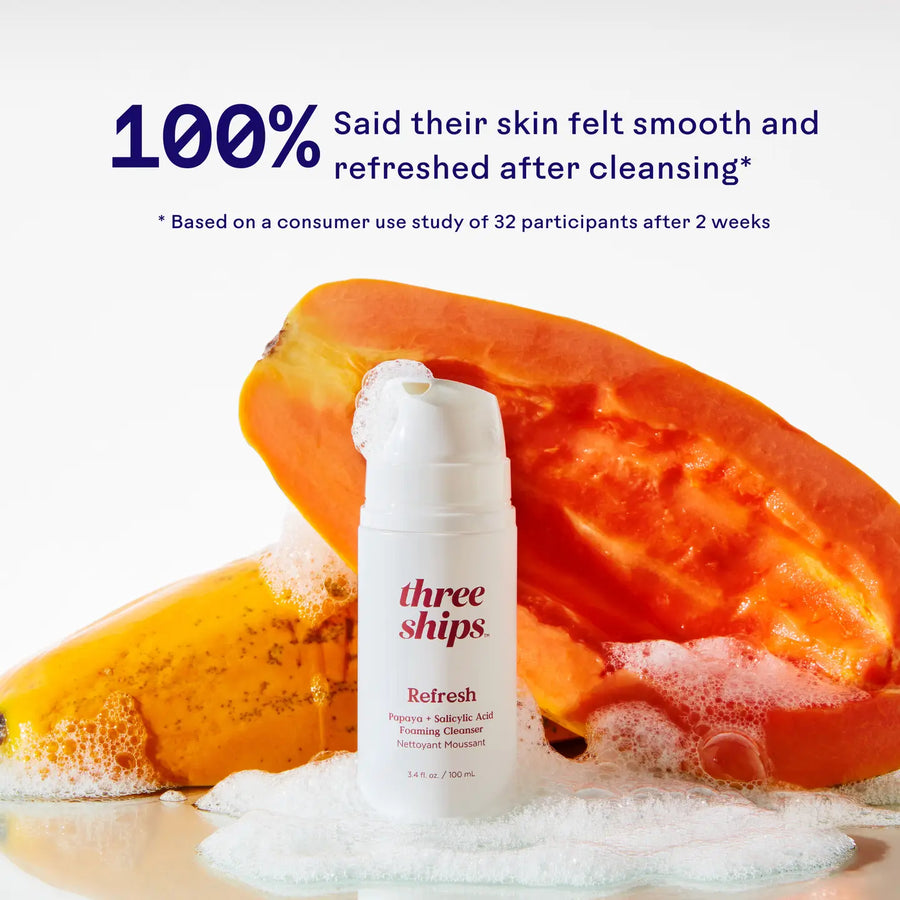 Three Ships: Refresh Papaya + Salicylic Acid Foaming Cleanser