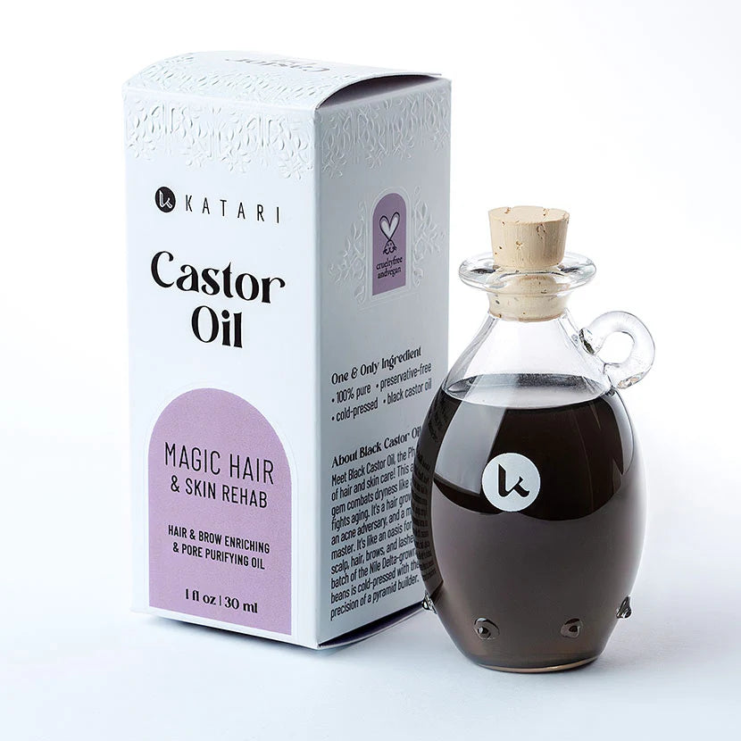 Katari Beauty - Black Castor Hair & Brow Oil 100% Cold-Pressed Oil