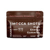 Mocca Shots High Energy Gummies – Dark Chocolate Strawberry Sugar-Free flavor