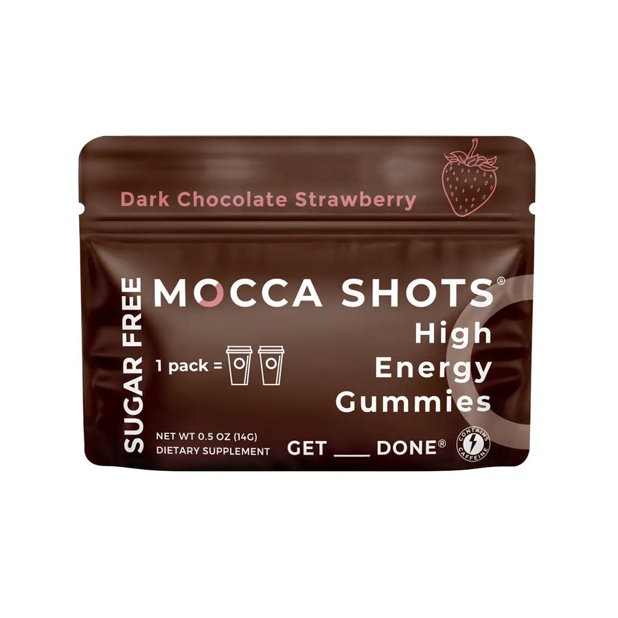 Seattle Gummy Company Mocca Shots High Energy Gummies with Caffeine | 1-Pack