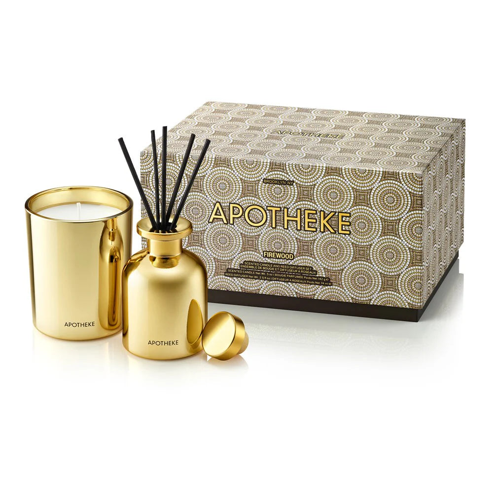 Apotheke Mini Candle and Reed Diffuser Duo Set