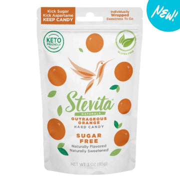 Stevita Naturals Keto Hard Candies - Outrageous Orange