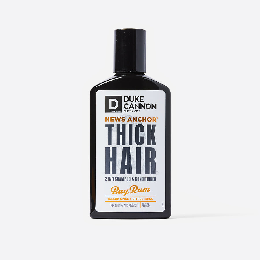 Duke Cannon Supply News Anchor Thick Hair Shampoo and Conditioner
