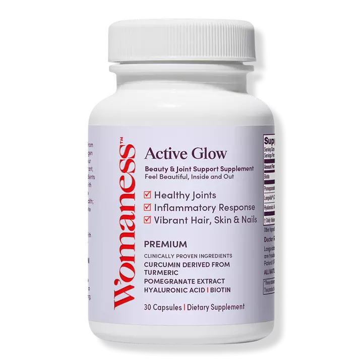 Womaness Active Glow Supplement for Beauty & Joint Support
