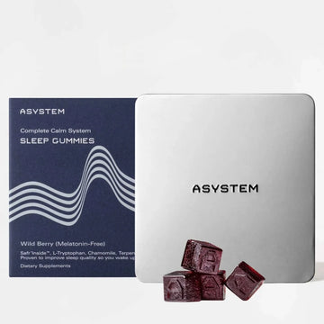 Asystem Sleep Gummies: Wild Berry (Melatonin Free)