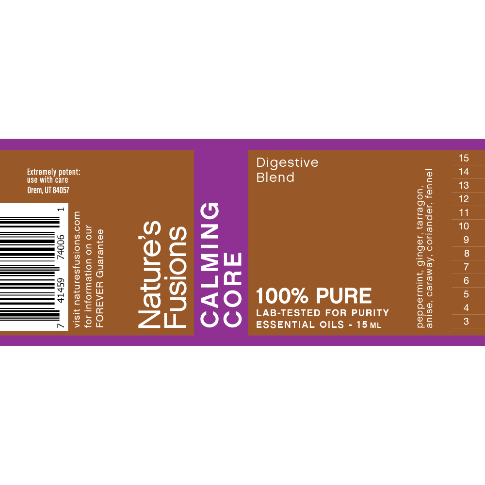 Calming Core Label 100% Pure